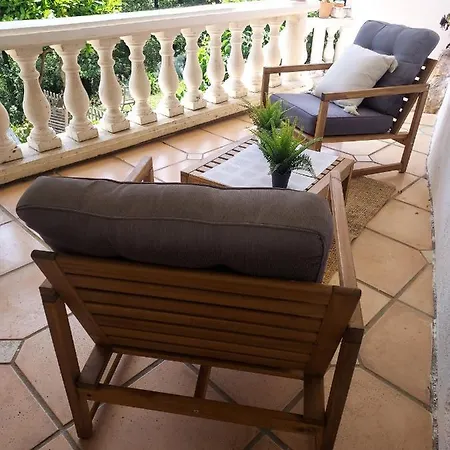 Charmant 2 Pieces Dans Villa Individuelle Terrasses Jardin Carros Exterior foto